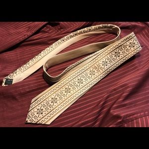 The Dude Abides Necktie: Lebowski sweater pattern